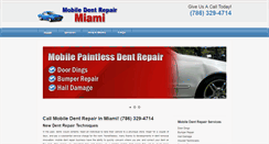 Desktop Screenshot of mobiledentrepairmiami.com